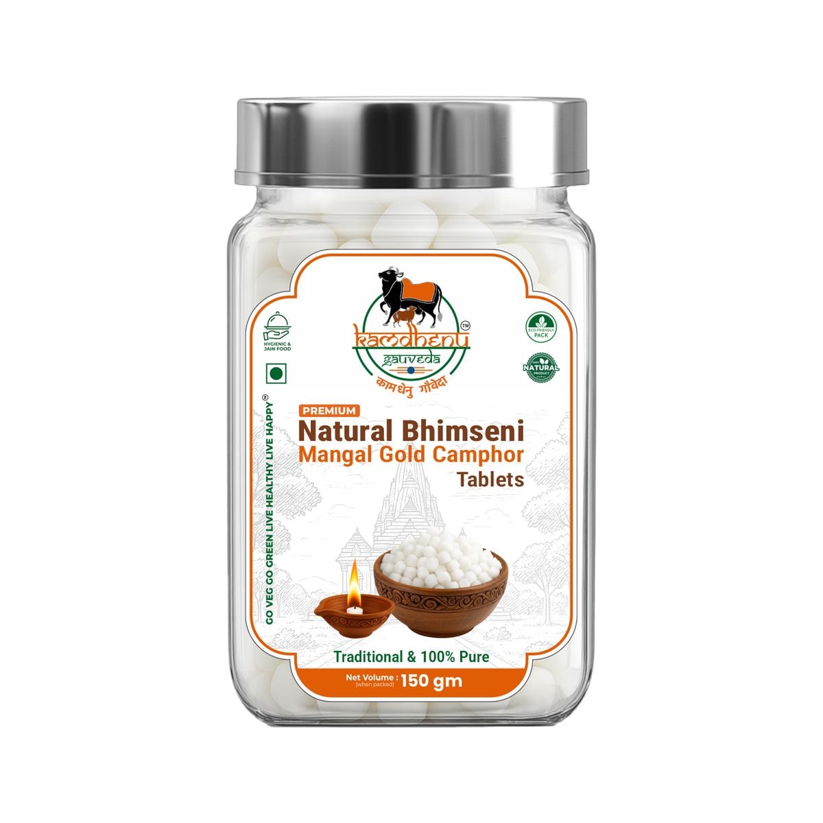 Gold Bhimseni Camphore Tablets 150gm