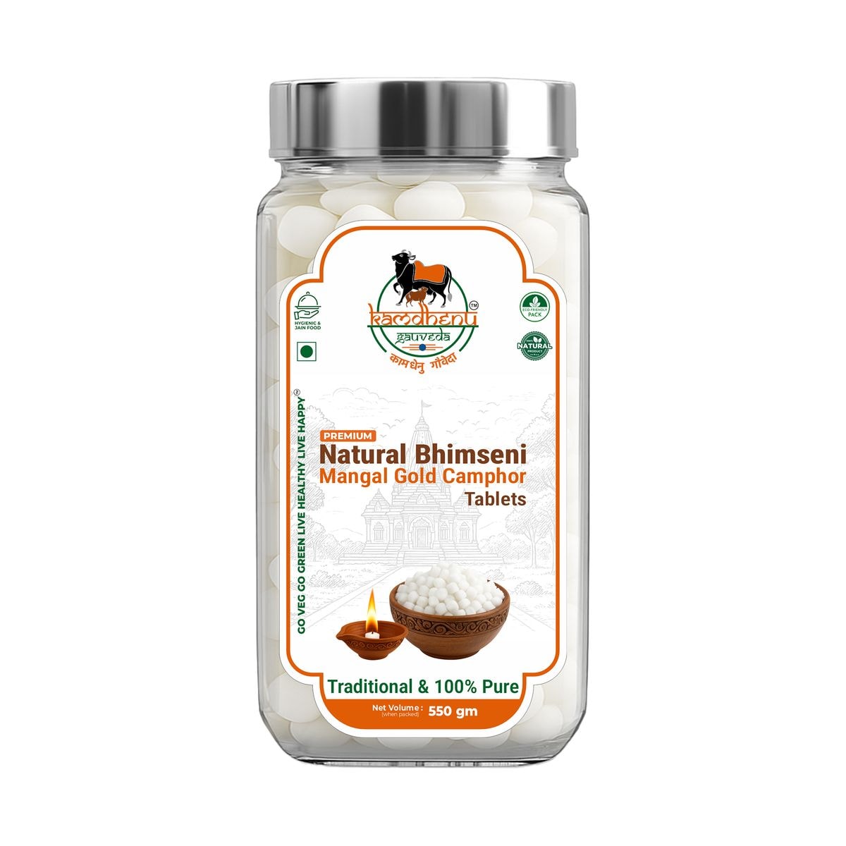 Gold Bhimseni Camphore Tablets 550gm