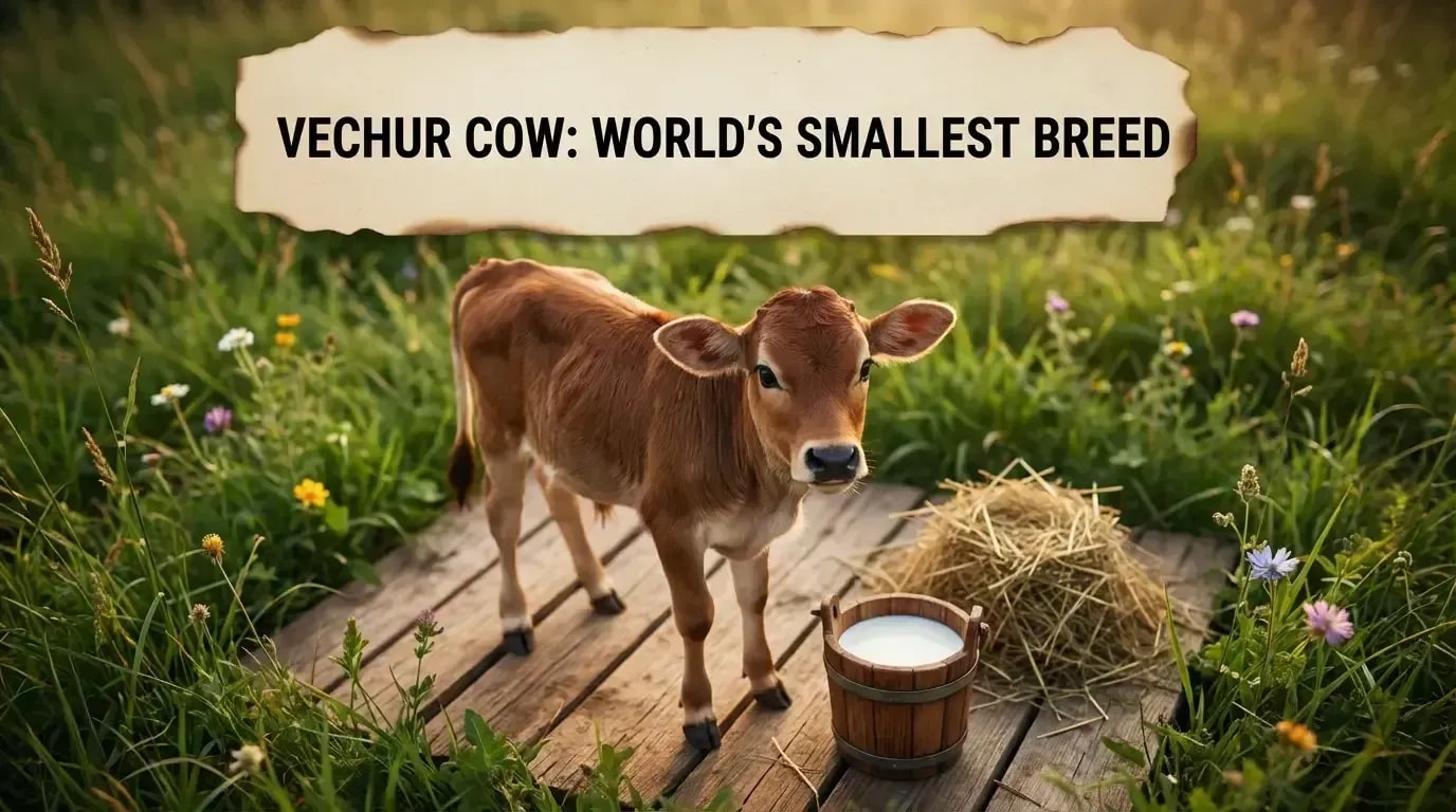 Vechur cow - smallest cow breed in the world
